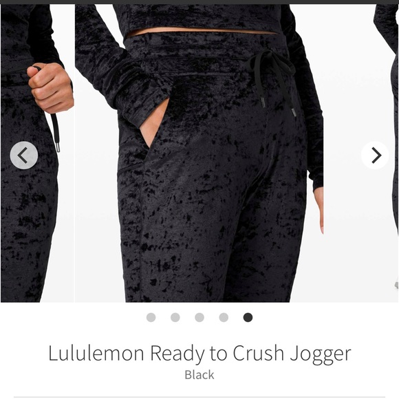 lululemon athletica Pants - lululemon athletica Black ready to crush Jogger Pants Sz 4 EUC
